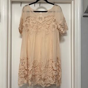 EUC Holding Horses Lace Cutout Dress Size 6